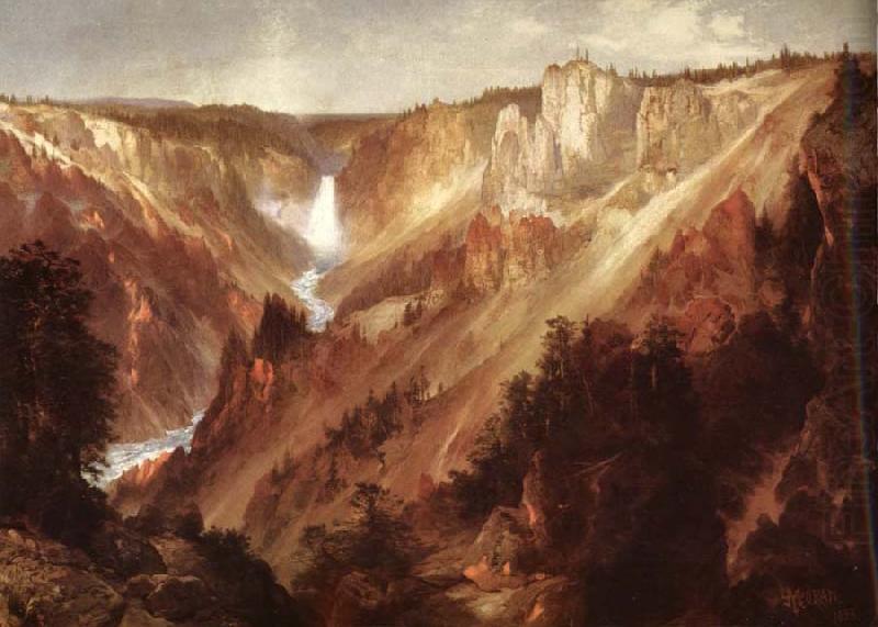 Moran, Thomas Lower falls of the yellowstone china oil painting image